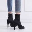 Womens shoe ankle high heel boots