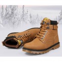 Bota Masculina Esporte Couro Resistente com Solado de Plataforma