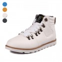 Sapatênis Boot Male Young Cano High Shoe White Skateboard Fashion