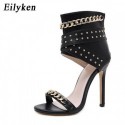 Sapato Mule Feminino Gravejado Eilyken Alto