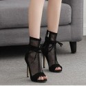 Womens Mule Boot High Heel Shoes