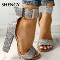 New Years Eve Shoe with Silver Buckle
