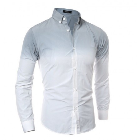 Camisa Casual Moderna Bonita Masculina Elegante Social Degrade