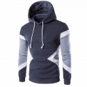 Moletom Geometrico Esporte Treino Frio com Capuz Moda Masculina