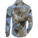 Men Textured shirt in Dye Smeared in Borronhes Estampa