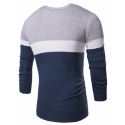 Striped Shirt Men's Winter Wool Sweatshirt Casual Pullover