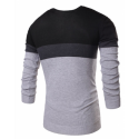 Striped Shirt Men's Winter Wool Sweatshirt Casual Pullover