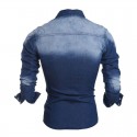 Shirt Jacket Jeans Casual Long Sleeve Men's Sports Comfortable