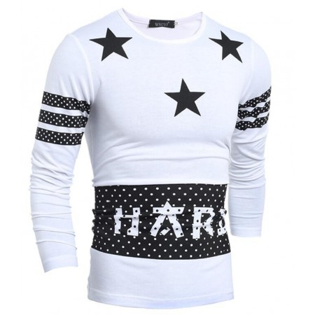 Stamped T Shirt Star Casual Paulista Menswear