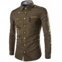 Camisa Militar Formal Masculina Comandante Autoridade