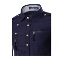 Camisa Militar Formal Masculina Comandante Autoridade