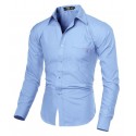 Camisa Social Lisa Legante Formal Masculina Executiva de Trabalho