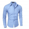 Shirt African Social Holiday Men's Long Sleeve Elegant Vintage