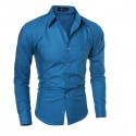 Shirt African Social Holiday Men's Long Sleeve Elegant Vintage