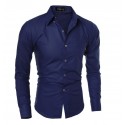 Shirt African Social Holiday Men's Long Sleeve Elegant Vintage