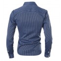 Social Striped shirt Elegant Thin Men's Formal Neutral