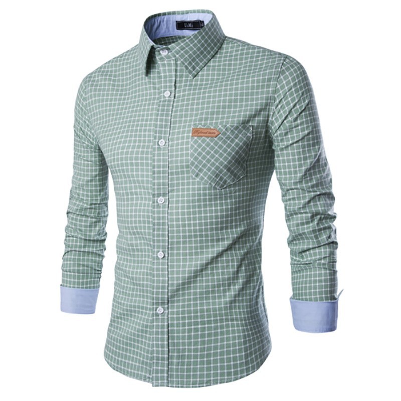 camisa social masculina quadriculada