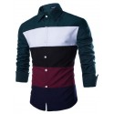 Casual Shirt Men's Striped Elegant Party Social Club