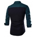 Camisa Casual Listrada Masculina Elegante Festa Clube Social