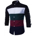 Casual Shirt Men's Striped Elegant Party Social Club