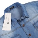 Shirt Jeans Slim Men's Jacket Elegant Country Club Party