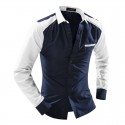 Camisa Social Elegante Festa Club Masculina Casual Manga Longa