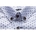 French shirt Polka Dot Men's Casual Long Sleeve Social
