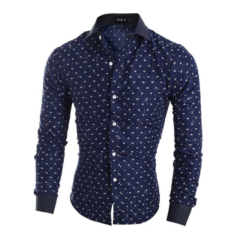 camisa social manga longa slim fit