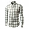 Plaid Shirt Young Casual Men's Long Sleeve