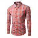 Camisa Casual Xadrez Elegante Masculina