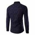 Camisa Social Estampa Floral Masculina Casual Elegante Plus Size