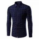 Camsia Social Classica Moderna Men's Casual Long Sleeve