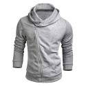 Hooded Male Modern Zippers Winter Fashion Hooded