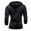 Hooded Male Modern Zippers Winter Fashion Hooded