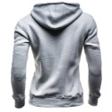 Hooded Casual Male Modern Cold Grey Patchwork without Hood