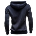 Hooded Casual Male Modern Cold Grey Patchwork without Hood
