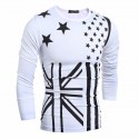 Winter Shirt Men's Casual Printed Long Sleeve Cold