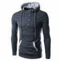 Moletom Casual Masculino de Inverno Moderno Moda Jovem com Capuz