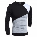 Camiseta de Inverno de Lã Masculina Manga Longa Sueter Casual