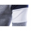 Shirt Winter Long Sleeve Men's Elegant Grey and Blue