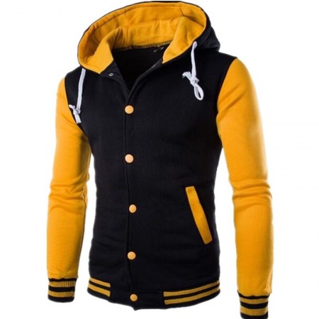 Jaquete Esporte Colegial Masculino Moletom Casual de Inverno