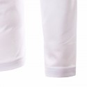 Camiseta Casual Artistica Simples Branca e Colorida Masculina Manga Longa