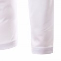 Shirt Casual Artistica Simple White and Color Men's Long Sleeve