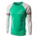 Camiseta Slim Fit Casual Masculina Verde Manga Longa Esporte Básica