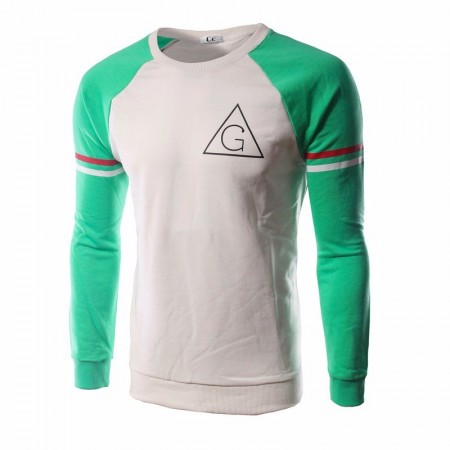 Camiseta Slim Fit Casual Masculina Verde Manga Longa Esporte Básica