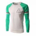 Shirt Casual Artistica Simple White and Color Men's Long Sleeve