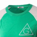 Camiseta Slim Fit Casual Masculina Verde Manga Longa Esporte Básica