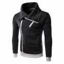 Hooded Male Fashion Stylish Zipper Neck Winter High