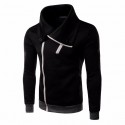 Hooded Male Fashion Stylish Zipper Neck Winter High