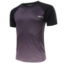 Camiseta Esporte Degrade Slim Fit Masculina Casual Top T Fina